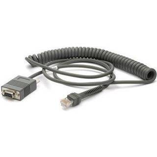 Zebra RS232 kabel, DB9 hun, oprullet, R02, 2,7 meter