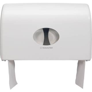 KC Dispenser Mini Jumbo 2 ruller Hvid Kimberly-Clark 30x13,3cm plast