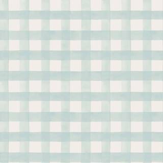 Watercolour Gingham Soft Teal - 13293