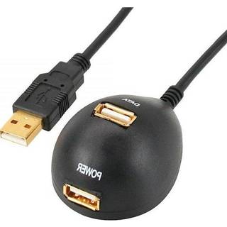 USB 2.0 forlænger hub - Data + Strøm - 2 m