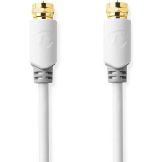 Nedis High Quality Antenne F-Kabel - 1 m - Hvid