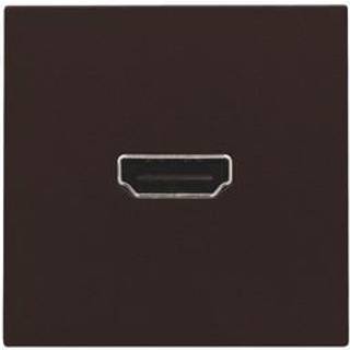 Niko Hdmi udtag stikmontage, brown