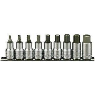 Topbits i sæt til indv. sekskanthul. Med 1/2" □-tilslutningsfæste. Teng Tools M1212
