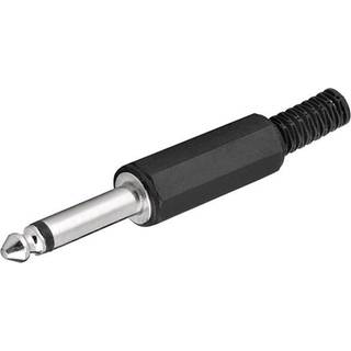6.3 mm. Jack mono han stik til lodning, plastik | PRIS-MATCH