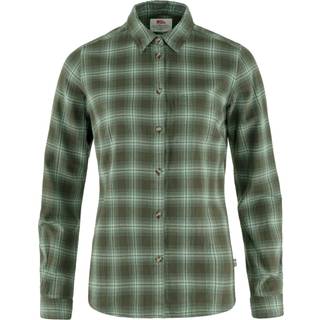 Fjällräven Övik Flannel Shirt Woman-deep forest / patina green-S