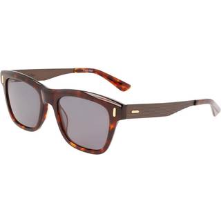 Calvin Klein Unisex CK21526S 220 Solbriller Plast Dark Havana Grå Firkantet