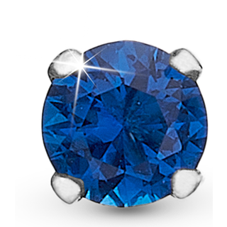 BLUE CZ 1 STK ØRESTIK