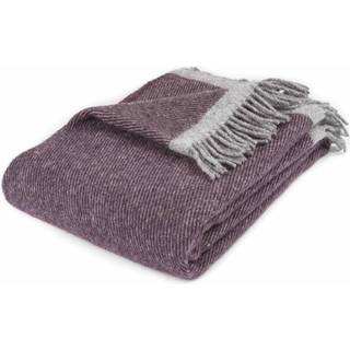 Uldplaid fra ARCTIC - TRACK PLUM