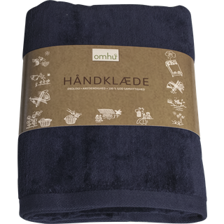 Frotté Håndklæde, Navy, 50x100 cm