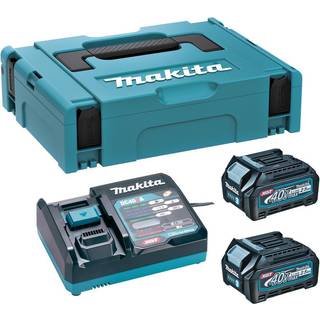 Batteri Makita 191J81-6; XGT; 40 V; 2x2,5 Ah; Li-ion + lader + koffert