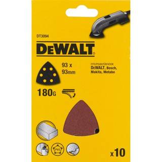 DeWALT trekant-slibepapir 93X93mm k180 10 stk. (DT3094)