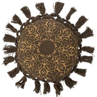 Bloomingville Kala Pude Ø40 Cm - Pyntepuder & Betræk Bomuld Brun - 82054041