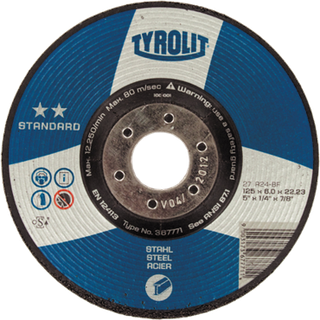 Skrubskive Standard 27X ø125×6 A24-BF