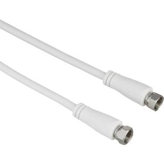 Hama SAT F-Coax 90 dB antennekabel (hvidt, 3 m) - På lager i butik