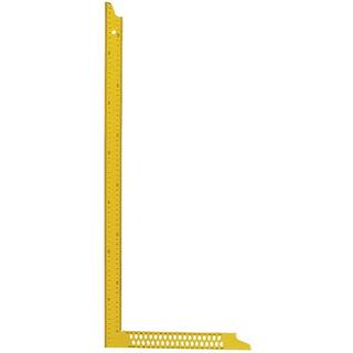 Tømrervinkel 800x320x35 mm (Gul) med dobbelt og opmærk. huller