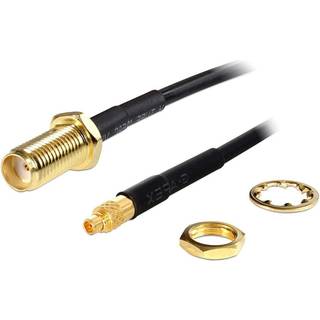 Delock SMA hun til MMCX han kabel - 20 cm
