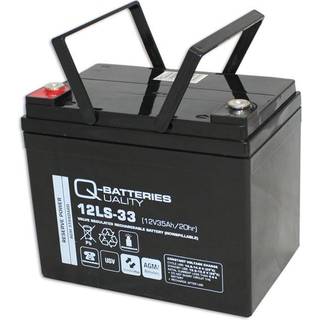 Q-Batteries 12LS-33 / 12V - 35Ah 10-års AGM batteri