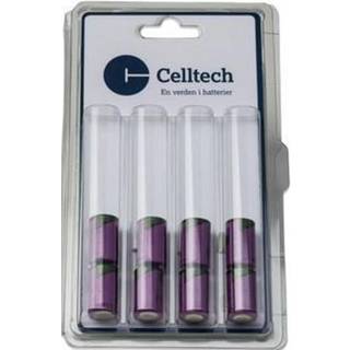 CELLTECH A/S Tadiran litium batteri 1/2AA 3,6V-1100 mAh Pakke med 8 stk