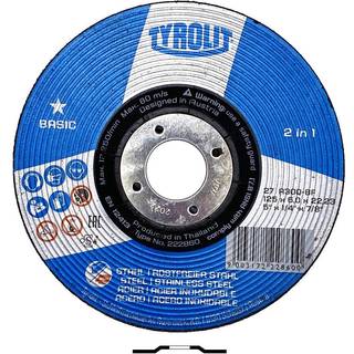 Skrubskive Basic 27C ø125×6 A30Q-BF