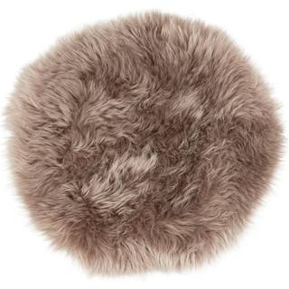 Shepherd Moa Rund Sædepude 36cm Langhåret Mushroom - Hynder Mix - 560-0036059
