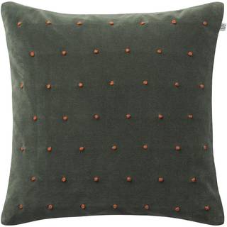 Chhatwal & Jonsson Roma Pudebetræk Gyldenbrunt/offwhite 50x50 Cm - Pyntepuder & Betræk Bomuldsfløjl Off-White - CC030108-20V