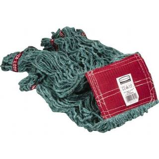 Rubbermaid Commercial Products Swinger Loop Mop 5-tommer pandebånd Stort grøn kraftig bomuld/syntetisk industriel våd moppe til gulvrensningskont