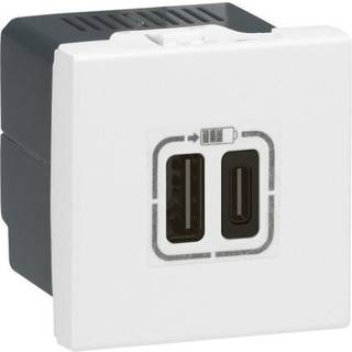 Legrand Mosaic usb lader 2xc 3.0a 2m hvi