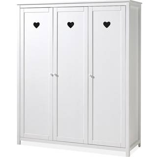 Garderobeskab 3-dørs – Amori, hvid