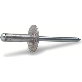 FAST blindnitte/popnitte med stor skive, elforzinket, 4,8 x 24,8 mm - 100 stk.