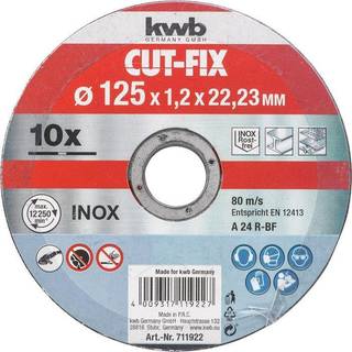 kwb skæreskive, Ø115 x 1,0 x 22,23 mm - 10 stk.