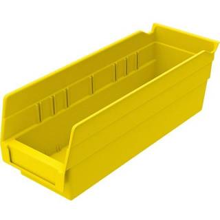 Akro-Mils 30120 Plastikarrang?r og opbevaringsboks til k?leskabsk?kkenkabinet eller pantry-organisation 12-tommer x 4-tommer x 4-tommer gul 24-pa