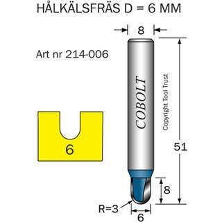 Cobolt 214-006 Fræserjern