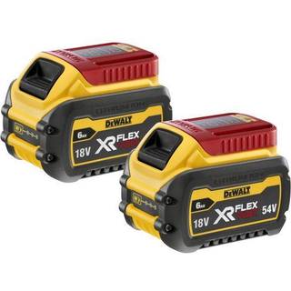 Batteri DeWalt DCB546T2-XJ; 18/54 V; 6,0 Ah; Li-ion; 2 stk.