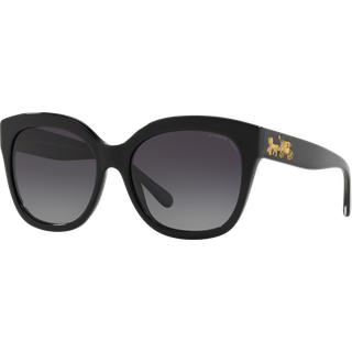 Coach HC8264 L1083 Polarized 5002T3 56 Solbriller Kvinder Black - Black - 56mm