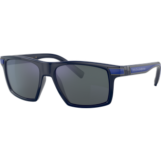 Dolce & Gabbana Mand DG6160 329425 Solbriller Plast Blå Multifarvet Firkantet Normal Spejl