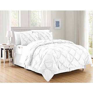 Elegant komfort Luksus bedste blødeste hyggeste 8-stykke seng-i-en-taske dyne på Amazon Silky Soft Complete Set inkluderer sengeskift med dobbelt