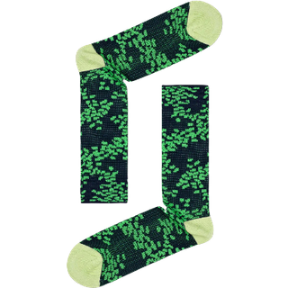 Green Dressed Under The Sea Sock | Happy Socks - Dark Green, Green, Light Green - 39-42