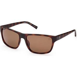 Timberland Mand TB9296 52H Solbriller Plast Havana Brun Firkantet Polariseret