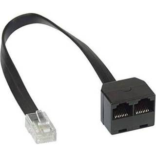 RJ-45 - 8P8C splitter - 2 vejs - uden terminal modstand - 15cm