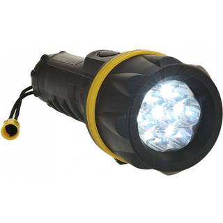 7x LED Gummilygte - Gul/Sort