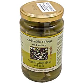 Rømer Oliven Grønne m. hvidløg Græsk Økologisk - 320 g