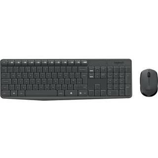Logitech MK235 - keyboard and mouse set - QWERTZ - Slovak - Tastatur & Mus sæt - Slovakisk - Grå