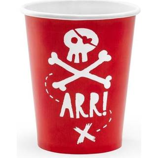 Papir Kopper Pirates Party 220 Ml.- 6 Stk