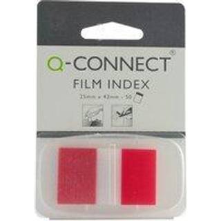 Q-connect 25 x 45 mm indexfaner i rød