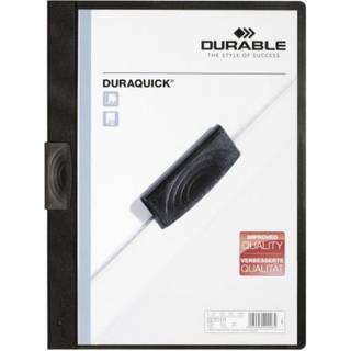 Durable Duraquick® 20 klemmappe i pp-plast med klar forside, rød