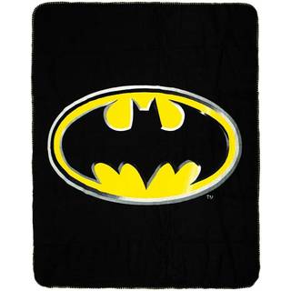 Børnetæppe - Batman - 100x140 cm - Blødt og lækkert Fleece tæppe - Borg Living
