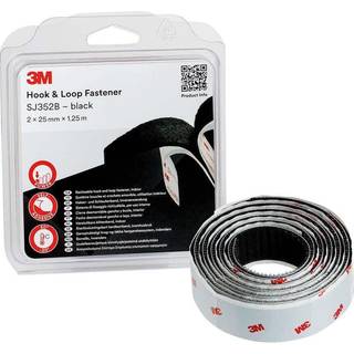 3M Hook & Loop SJ352Bbk Velcrobånd sort