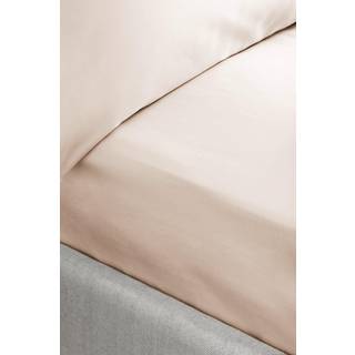 Bianca Bianca Oyster 400 Thread Count 100% Cotton Sateen Fitted Sheet