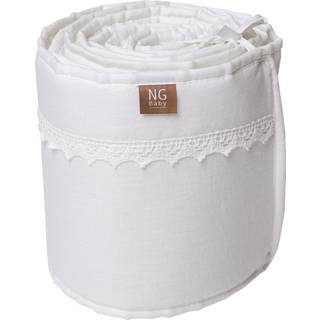 NG Baby Kofanger Vugge Linned Med Blonder White One Size      Unisex