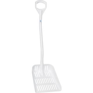 Ergonomisk skovl m/drænhuller 5603, 1145 mm, hvid